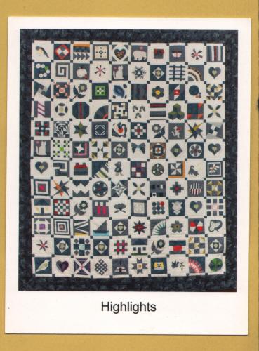 `HIGHLIGHTS - London Quilters Exhibition`- Postally Unused - Exhibition Postcard.
